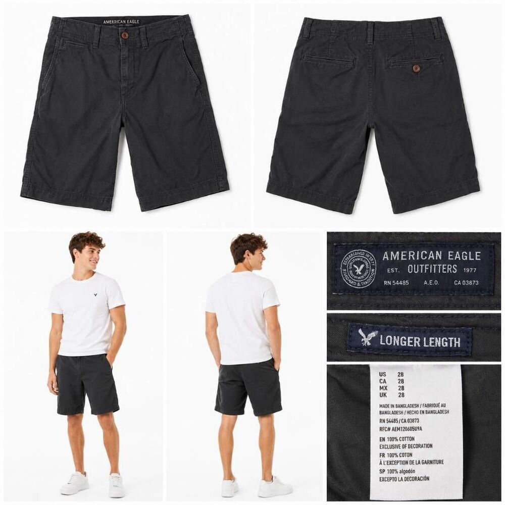 American Eagle 28 x 11 Dark Green Shorts